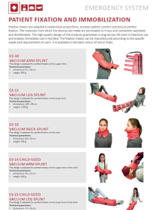 Patient fixation and immobilization – EN