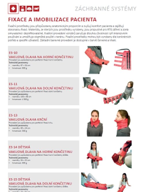 Patient fixation and immobilization – CZ