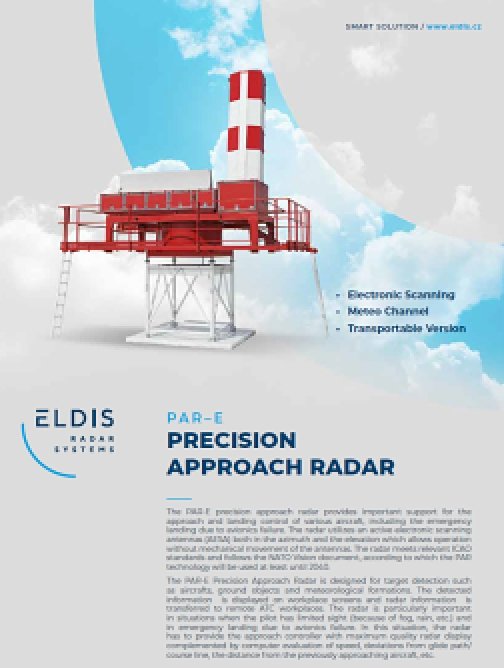 Přesný přibližovací radar PAR-E – EN